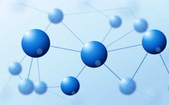 Molecular network illustration